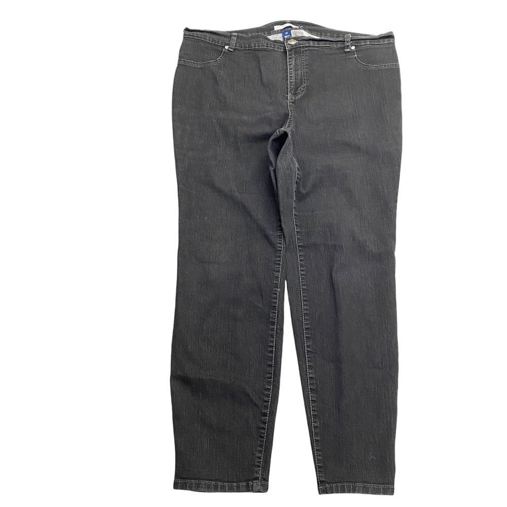 BandolinoBlu Harper‎ Legging Women's size 18W Black Denim Jeans